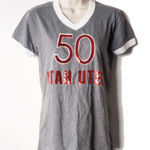 Victoria's Secret NWT  Pink Sequin T-Shirt XS Utah Utes Collegiate Collection Photo 0