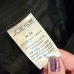 joe's jeans Coated Black Denim Stretch Mid Rise Skinny Ankle Jeans Size 25 Photo 6