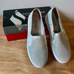 Skechers Pearl Studded Silver Shiny Dancer Loafers NEW Photo 0