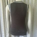 Anthropologie MOTH Valeria Shine Sparkle Metallic Knit Varsity Tank Top Size XS Photo 5