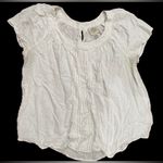st. john's bay  Cream Textured Blouse Photo 1