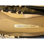 Diane Von Furstenberg  Botswana Leopard Print Tan Calf Hair Flat Shoe Size‎ 6M Photo 4