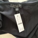 J.Crew NWT Stretch Cotton Cap-sleeve Crossover Shirt Black Photo 3