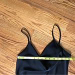 SheIn Black Mini Satin Dress NWT Photo 3