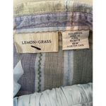 Vintage Lemon Grass Purple & Blue Plaid Short Sleeve Shirt 18W Photo 4