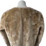Loft Faux Fur Zip Front Jacket Photo 7