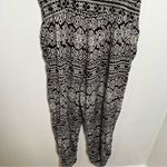 American Rag  Strapless Jumpsuit Black White Geo Photo 12