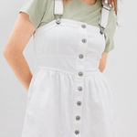 American Eagle  Button Front Denim Mini Dress | Size Medium | Preloved Photo 0