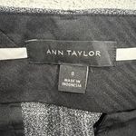 Ann Taylor Size 0 Trouser Pants Straight Flat Front Gray Dress Mid Rise Stretch Photo 2
