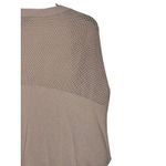 Democracy  Women's‎ Sweater Open Front Mesh Cardigan Dolman Sleeve  Tan Sz. XL Photo 6
