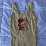 Obsessive Love yellow graphic tank top Photo 0