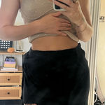 White Fox Boutique White Fox Black Wrap Skirt Boutique Waist Tie Mini Photo 0