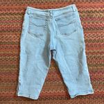 RETRO Y2K LOW RISE ZIP FRONT CAPRI JEAN PANTS COOL GIRL Blue Size 26 Photo 3