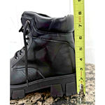 Wild Diva  Lounge Black Lace Up Lugged Boots, Size 8.5 Photo 5