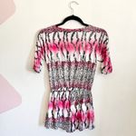 Vanilla Bay Vintage Y2K Animal Print Romper 2000s Clubwear Retro Glam Coquette Small Photo 1