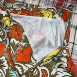 Cato  women’s size 14 a-line linen skirt lined floral side zipper fall colors Photo 4