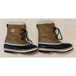 Sorel Women's Yoot Pac Waterproof Boots Sz. 7 Faux Fur Trim Mesquite Tan Black Photo 2