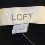 Loft Ann Taylor Sweater Off the Shoulder X-Large XL Navy Blue Cotton Nautical Photo 5