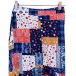 Kiss the Sky Patchwork Print Flounce Maxi Skirt XS Photo 2