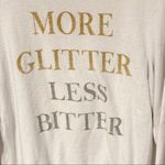 Wildfox Size Small White More Glitter Jumper Sweatshirt Photo 1
