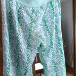 Just Be Wide Leg Drawstring Leaf Print in multi sz small Photo 4