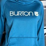 Burton  Hooded Sweatshirt Hoodie Pullover Jumper Blue Women's Cozy Fleece Size Sm Photo 2
