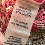 Soft Surroundings Beachy Coral Summer Vacation Tunic Sweater Open Knit Artsy Photo 6