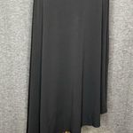 We Wore What Cutout Asymmetrical Black Stretch Flower Midi Dress Womens Size M Photo 8