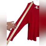 Sweet Romeo  Vibrant Red Knit Top,Size XL Photo 5