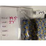 J. McLaughlin  Women Cotton Button Up Pineapple Long‎ Sleeve Shirt Sz S Blue Photo 5