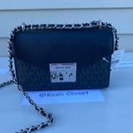 Michael Kors MK Rose SM Crossbody Bag -Black Photo 5
