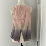 Anthropologie Aratta Medium Pink, Purple Ombre Millicent Split Back Tank Top Photo 6