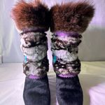 Tecnica White Faux Fur Winter Boots Black Size 7.5 Photo 2