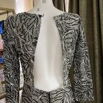 Alice + Olivia beaded black and white gown Photo 5