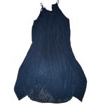 Elle  Black Textured Mini Dress Photo 4