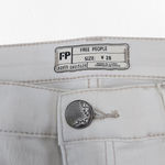 Free People Stark White Kick Flare Jeans Cropped Stretch Denim Size 28 NWT Photo 5
