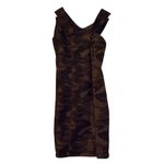 New York & Company Camo off shoulder knee slit dress M Green Size M Photo 1