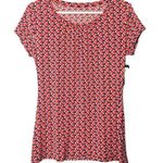 Worthington Womens Short Sleeve Printed Professional Style Blouse Sz S Photo 0