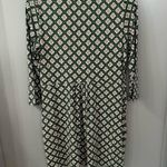 NWT Boden Sabina Jersey Tunic Dress Broad Bean, Bud Tile Size 10 Green Geometric Photo 5