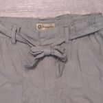 Democracy  high rise green cropped belted pants size 6 Photo 1