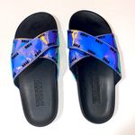PINK - Victoria's Secret Victoria Secret PINK iridescent sandals Photo 0