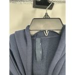 SKIMS ‎ Classic Hoodie Navy Blue Fleece Sweatshirt Comfy Kangaroo Pocket Small Photo 2