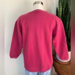 Vintage Deer‎ Nature Graphic Sweatshirt L 90s Outdoors Cozy Cottagecore Pink Size L Photo 3