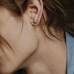 925 Silver Plated Eye of God Stud Earrings for Men Women,Punk Hip Hop Earrings Photo 3