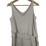 Garnet Hill Womens size XS Tiered Striped Sleeveless Tank Top Blouse Photo 0
