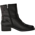 Lucky Brand Kamany Booties Ankle Boots Black Faux Leather Women’s Sz 6.5 Ex Cons Photo 3