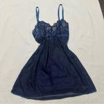 Victoria's Secret  sheer navy blue slip dress Photo 2