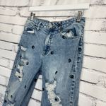 Tinseltown  Skinny Jeans High Rise Distressed Light Wash Women’s 7 Yin-Yang Y2K Photo 6