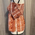 Miami Miama size small smockerdo tube top cold shoulder orange rust colored short slv Photo 2