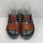 L'ATISTE L’Artiste Sz 39 US 8.5 Spring Step Beverly Sandal Platform Heel Multi Leather Photo 3